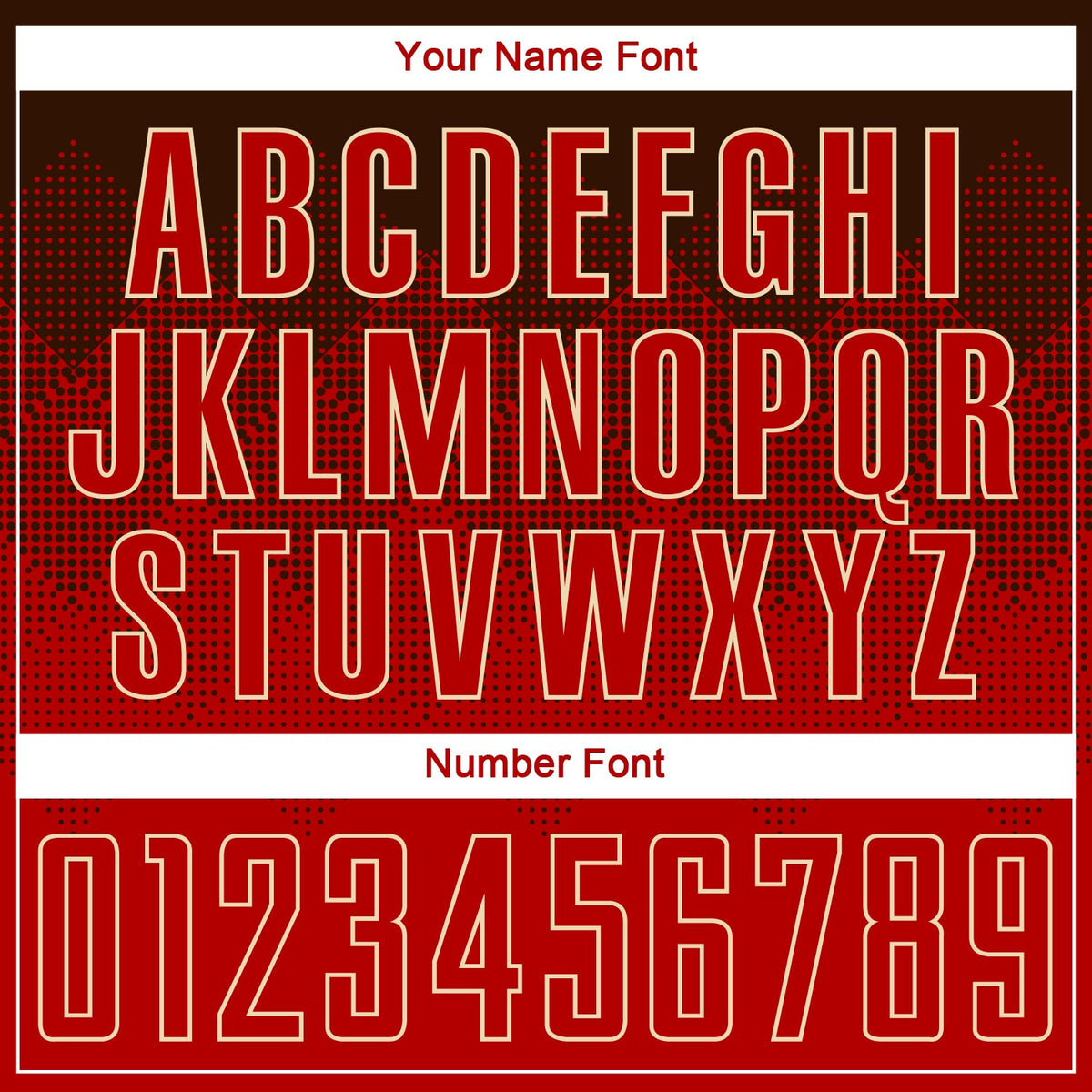 Custom Brown Red-Cream Sublimation Soccer Uniform Jersey Limited