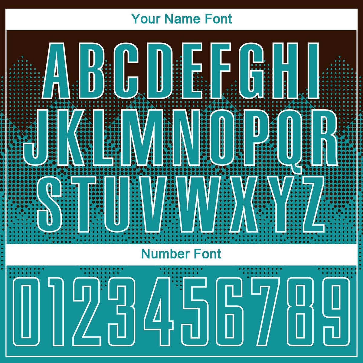 Custom Brown Teal-White Sublimation Soccer Uniform Jersey Limited