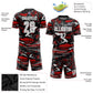 Custom Figure White-Red Sublimation Soccer Uniform Jersey Limited