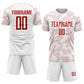 Custom White Red Sublimation Soccer Uniform Jersey Limited