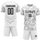 Custom White Black Sublimation Soccer Uniform Jersey Limited