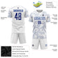 Custom White Royal Sublimation Soccer Uniform Jersey Limited