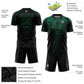 Custom Black Kelly Green Sublimation Soccer Uniform Jersey Limited