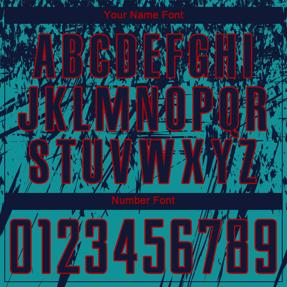 Custom Teal Navy-Red Sublimation Soccer Uniform Jersey Limited