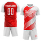 Custom Red White Sublimation Soccer Uniform Jersey Limited
