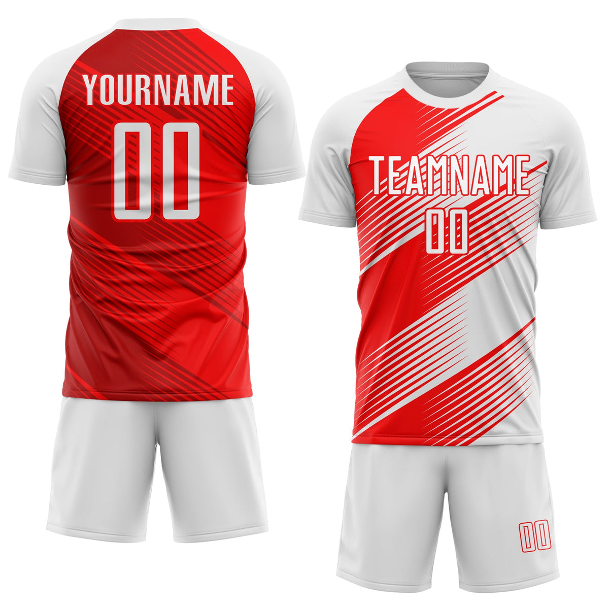 Custom Red White Sublimation Soccer Uniform Jersey Limited