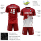 Custom Red White Sublimation Soccer Uniform Jersey Limited