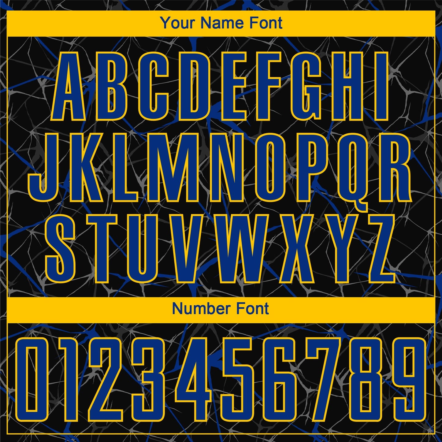 Custom Black Royal-Yellow Sublimation Soccer Uniform Jersey Limited