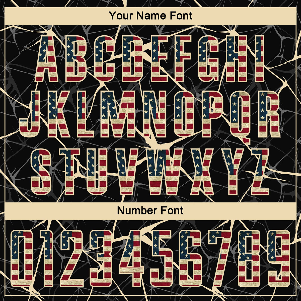 Custom Black Vintage USA Flag-City Cream Sublimation Soccer Uniform Jersey Limited