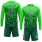 Custom Green Grass Green-White Sublimation Soccer Uniform Jersey Limited