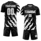 Custom Black White Sublimation Soccer Uniform Jersey Limited