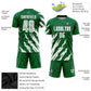 Custom Kelly Green White Sublimation Soccer Uniform Jersey Limited