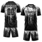 Custom White Black Sublimation Soccer Uniform Jersey Limited