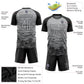 Custom Gray Black Sublimation Soccer Uniform Jersey Limited