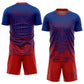 Custom Royal Red Sublimation Soccer Uniform Jersey Limited