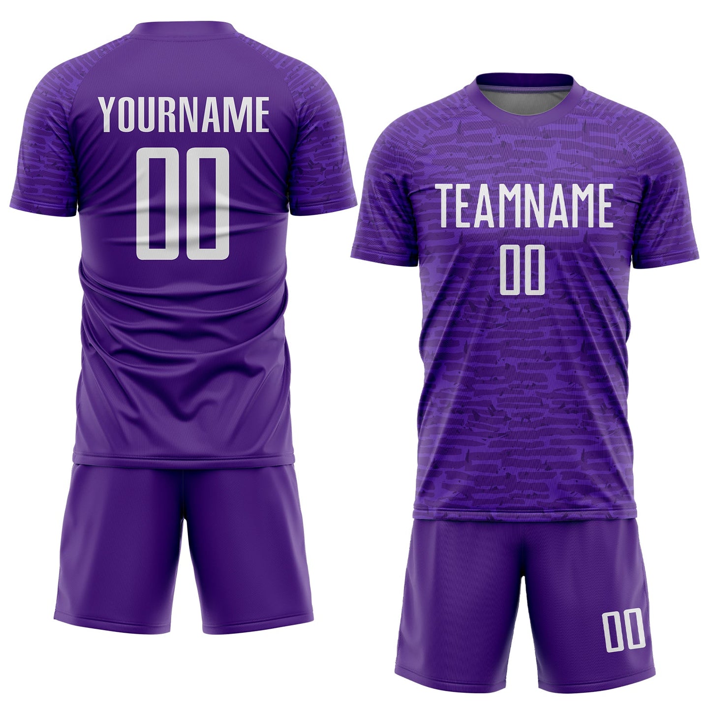 Custom Purple White Sublimation Soccer Uniform Jersey Limited