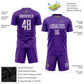 Custom Purple White Sublimation Soccer Uniform Jersey Limited