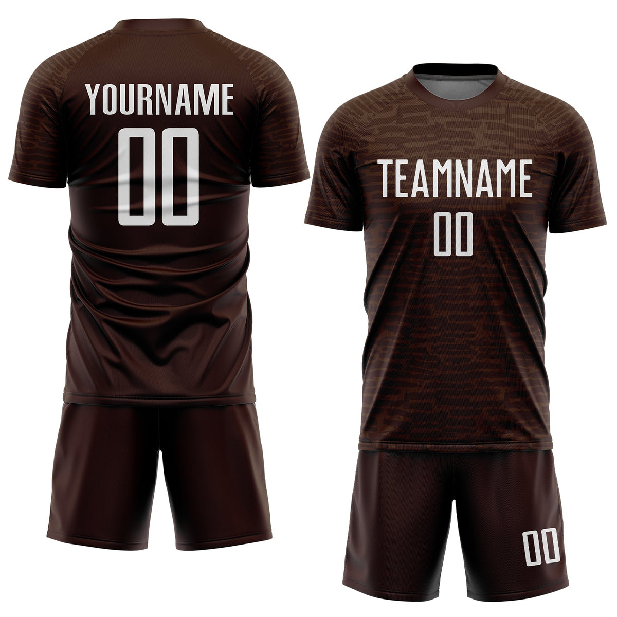 Custom Brown White Sublimation Soccer Uniform Jersey Limited