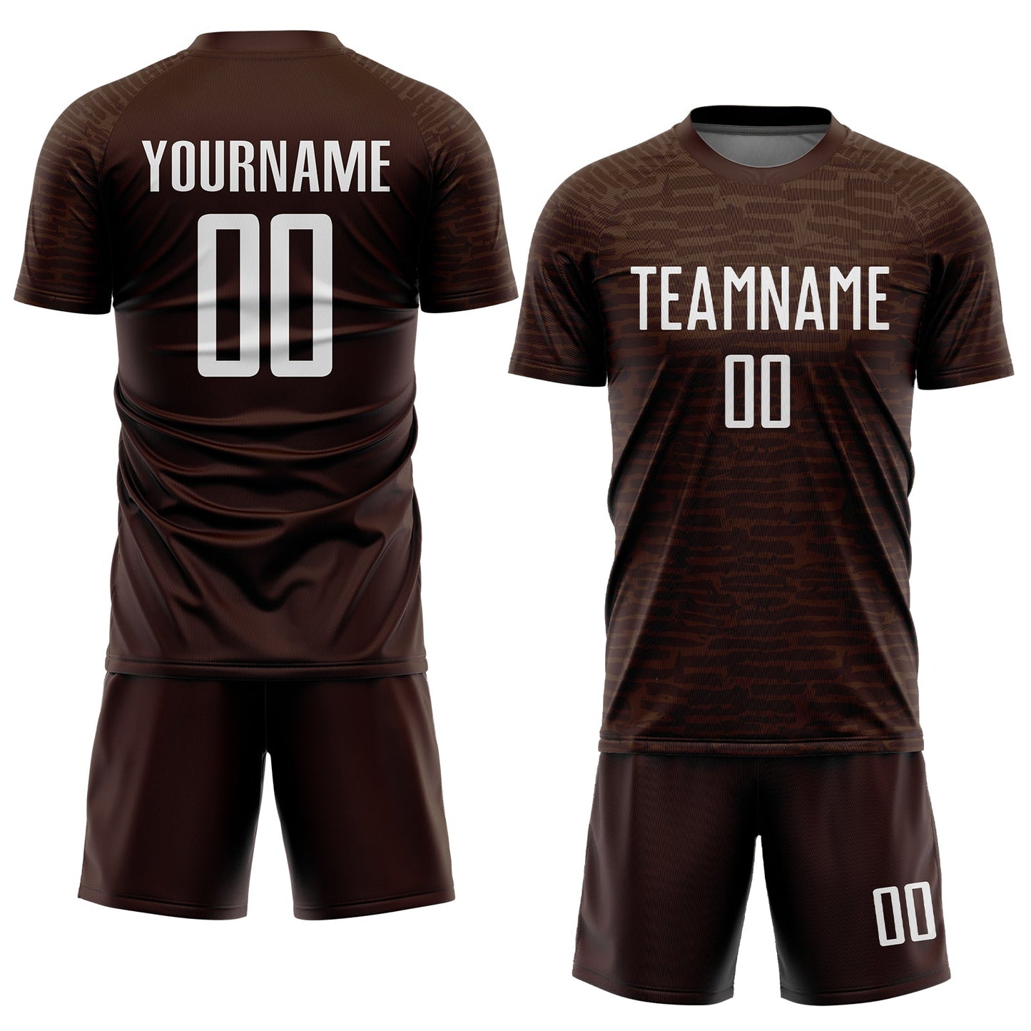 Custom Brown White Sublimation Soccer Uniform Jersey Limited