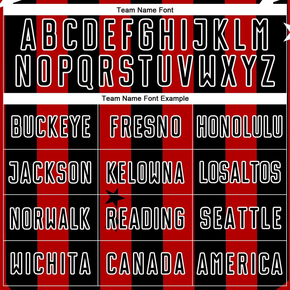 Custom Red Black-White Stars And Squares Sublimation Soccer Uniform Jersey Limited