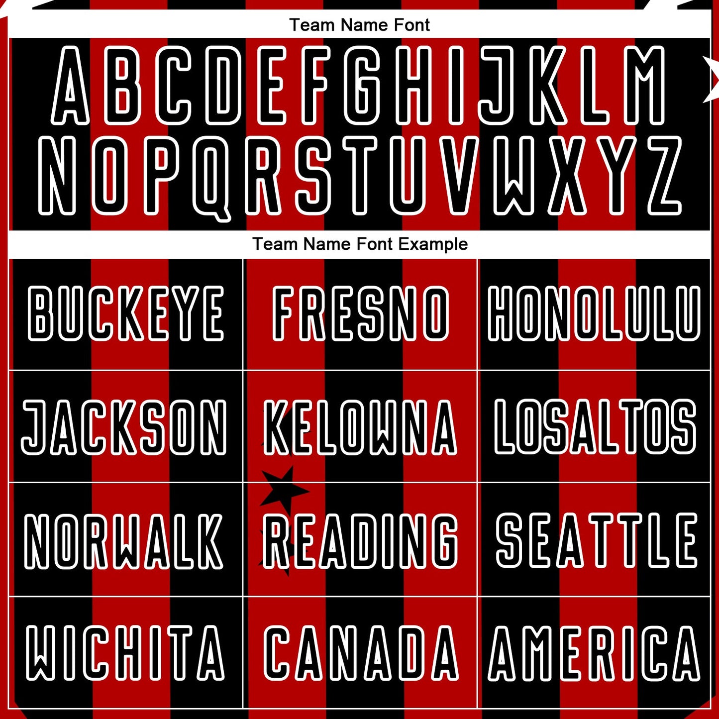 Custom Red Black-White Stars And Squares Sublimation Soccer Uniform Jersey Limited