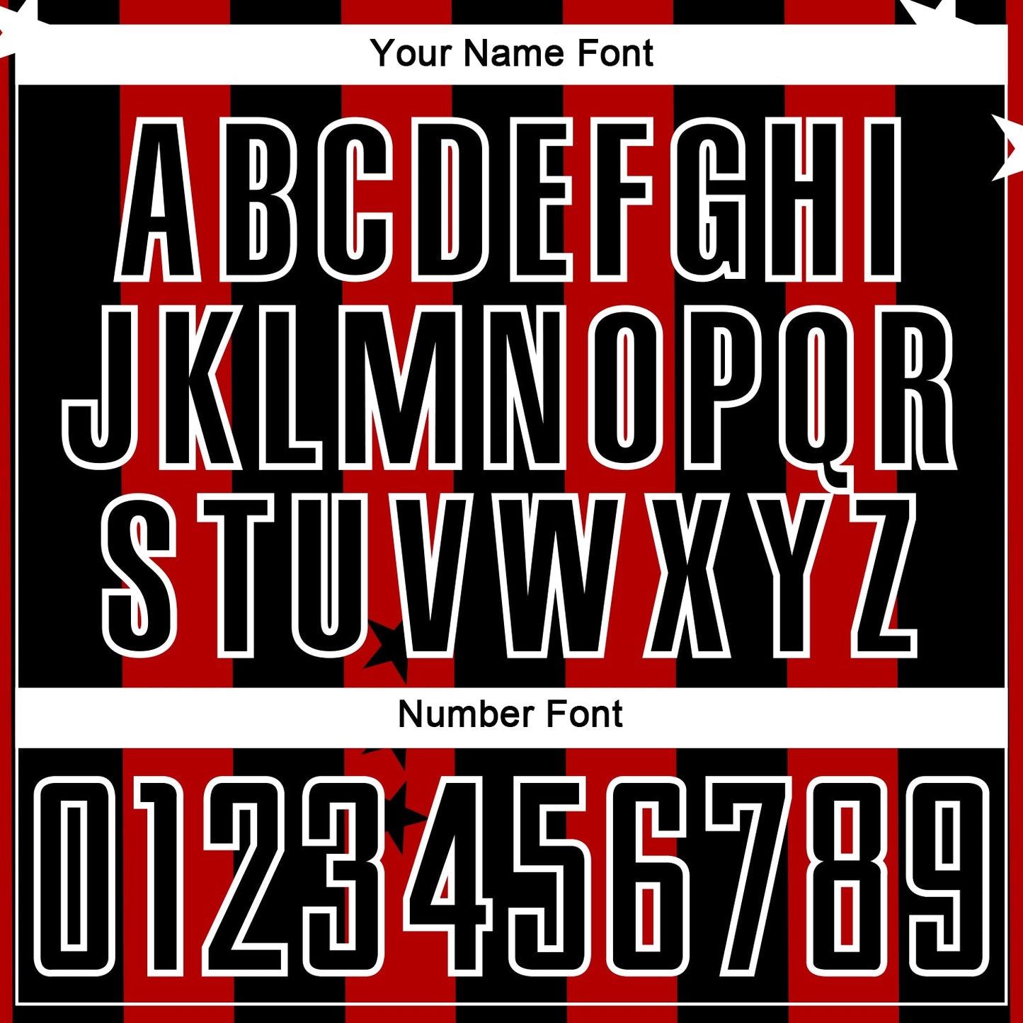 Custom Red Black-White Stars And Squares Sublimation Soccer Uniform Jersey Limited