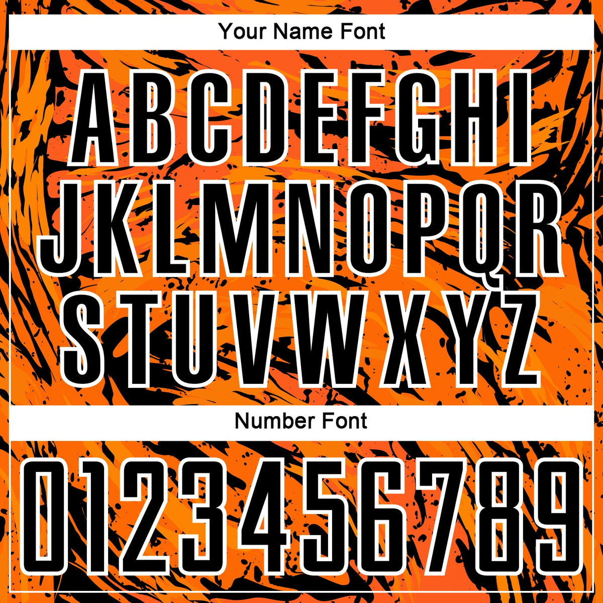 Custom Bay Orange Black-White Abstract Fluid Sublimation Soccer Uniform Jersey Limited