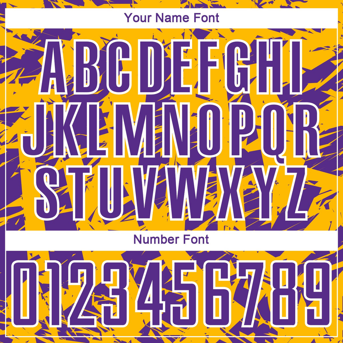 Custom Purple Gold-White Irregular Shapes Sublimation Soccer Uniform Jersey Limited