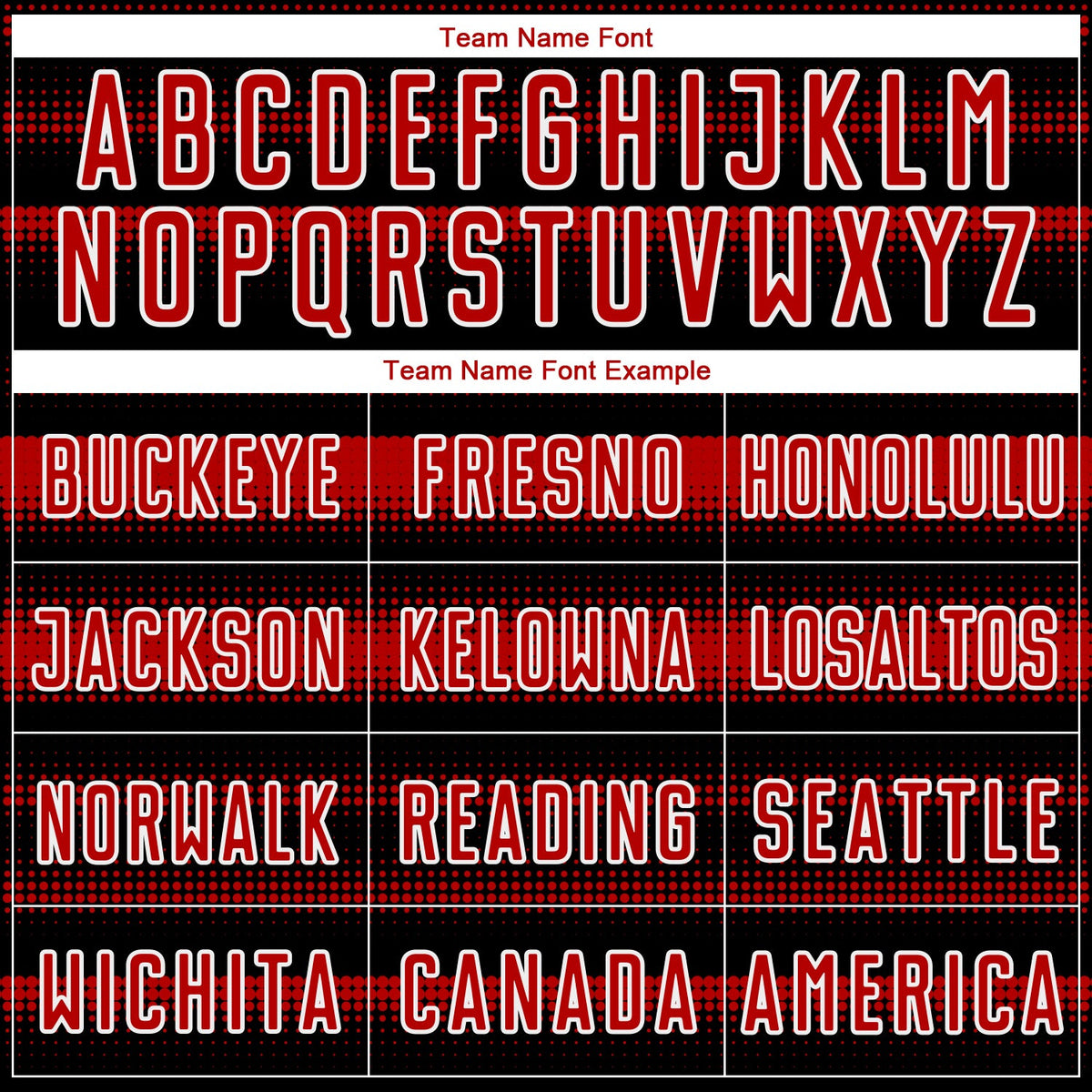 Custom Black Red-White Halftone Dots Sublimation Soccer Uniform Jersey Limited