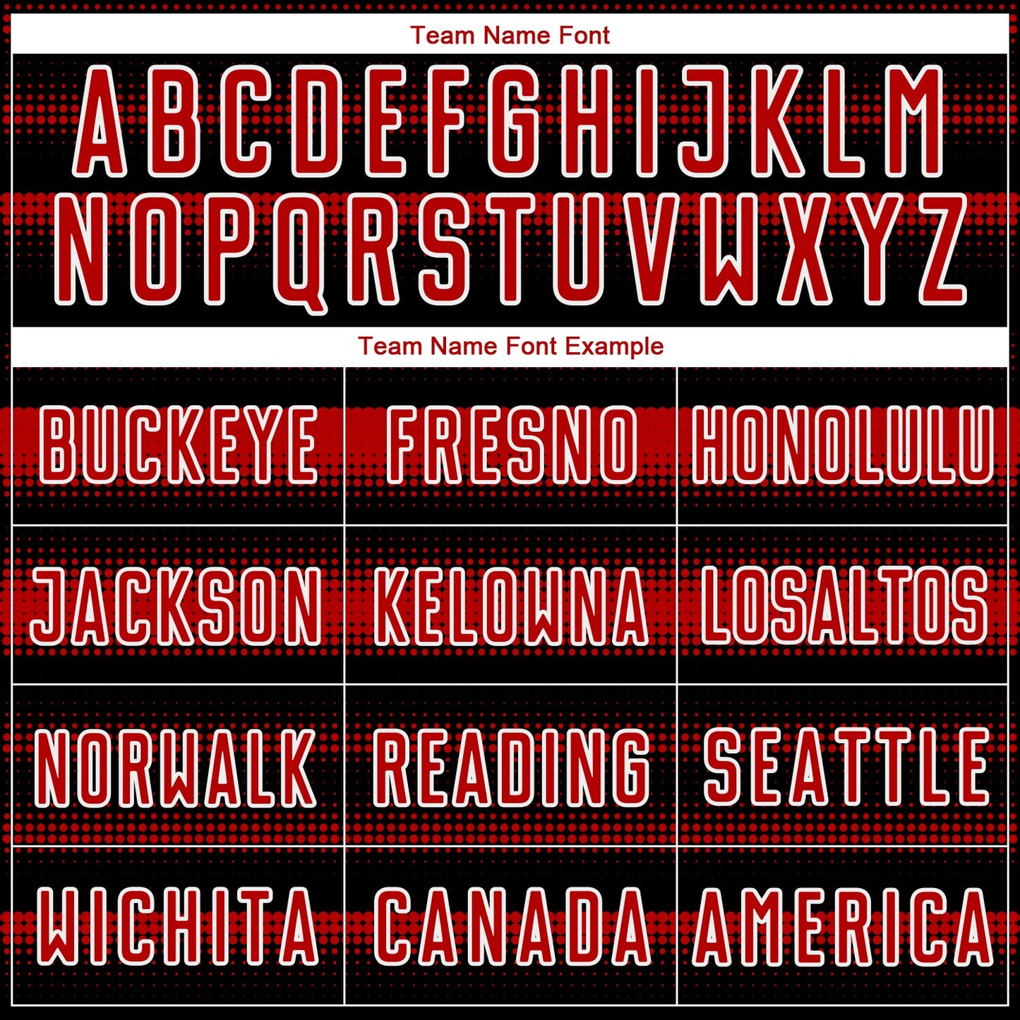 Custom Black Red-White Halftone Dots Sublimation Soccer Uniform Jersey Limited