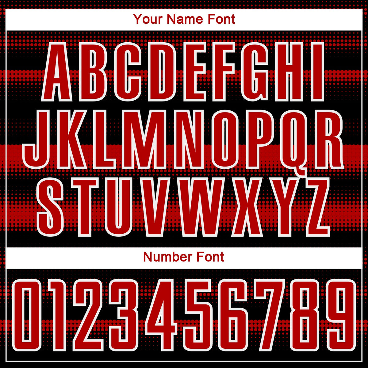 Custom Black Red-White Halftone Dots Sublimation Soccer Uniform Jersey Limited