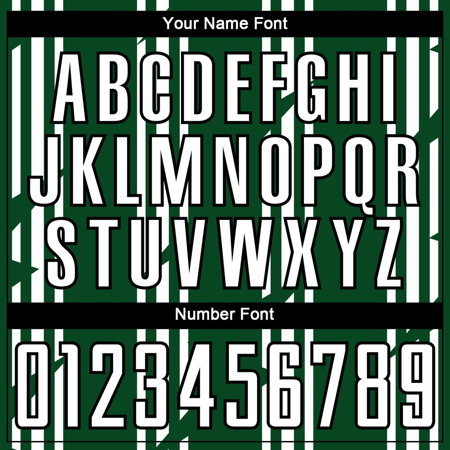 Custom Green White-Black Pinstripe Sublimation Soccer Uniform Jersey Limited