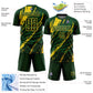 Custom Green Yellow Sublimation Soccer Uniform Jersey Limited