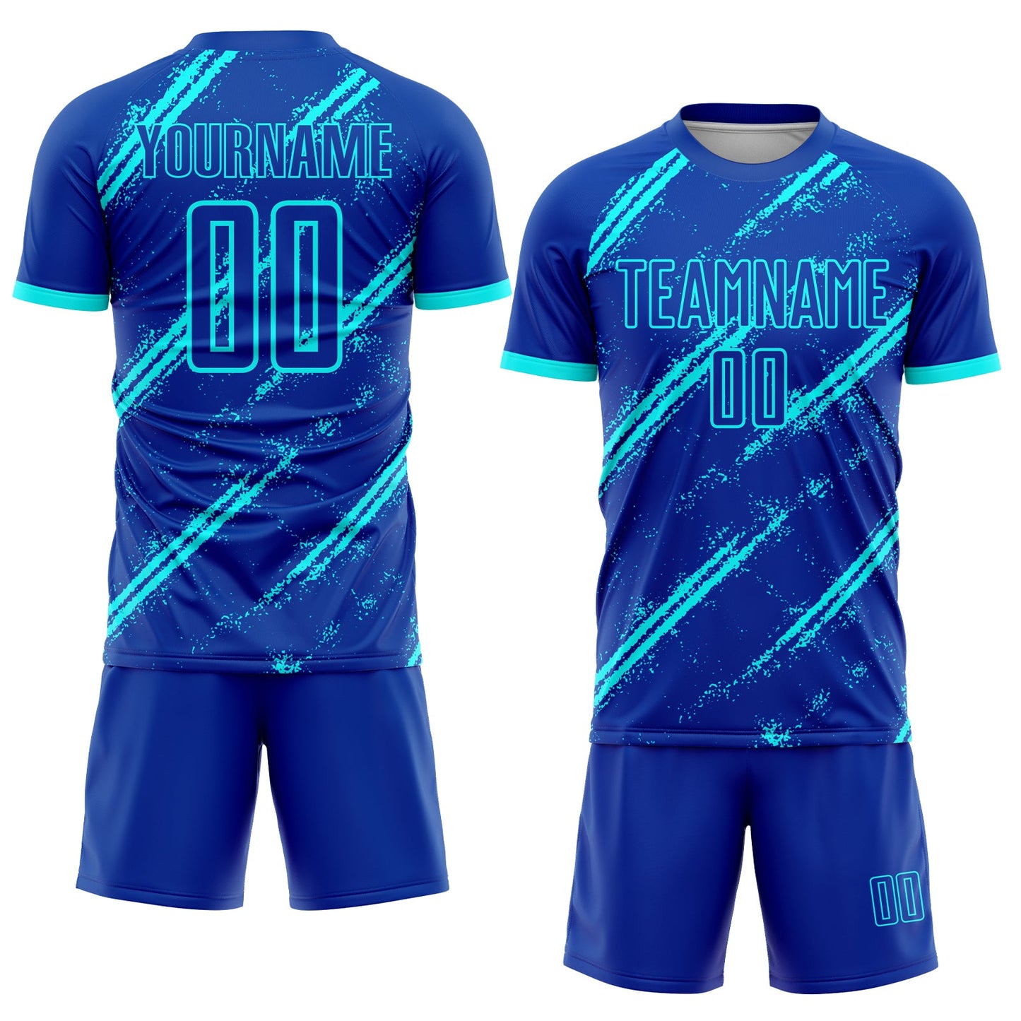 Custom Royal Lakes Blue Sublimation Soccer Uniform Jersey Limited