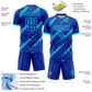 Custom Royal Lakes Blue Sublimation Soccer Uniform Jersey Limited