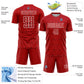 Custom Red White Sublimation Soccer Uniform Jersey Limited