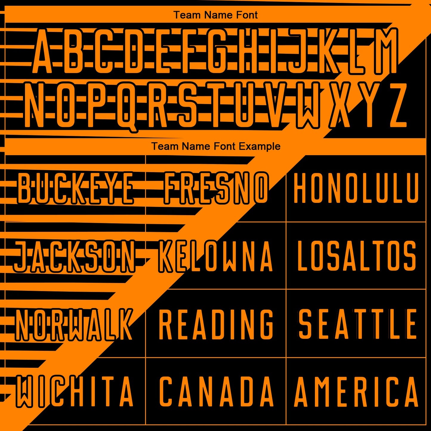 Custom Black Bay Orange Stripes Sublimation Soccer Uniform Jersey Limited