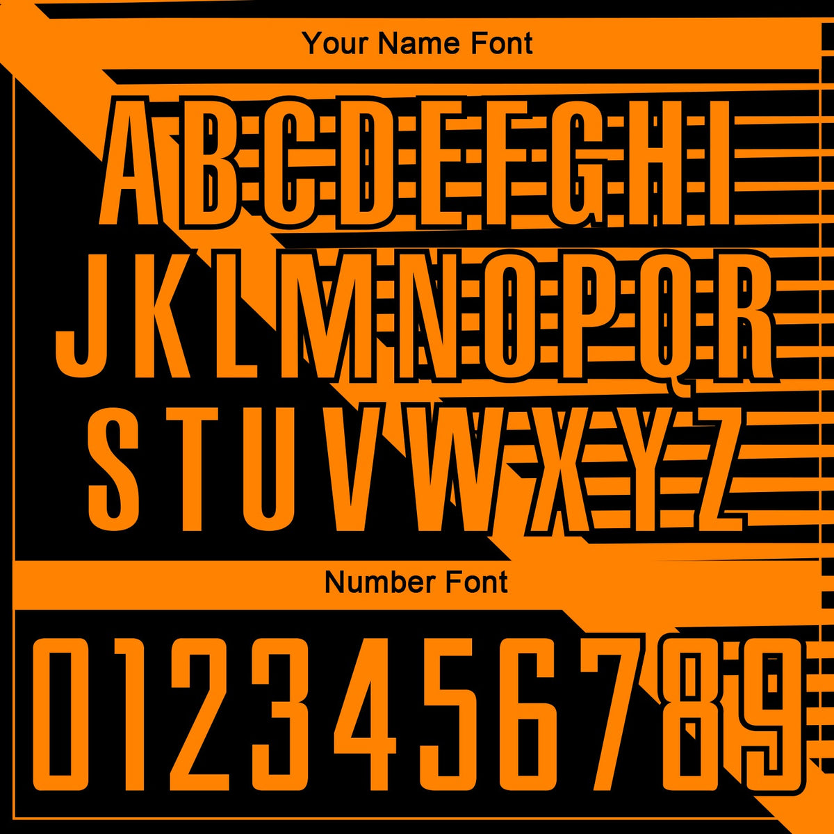 Custom Black Bay Orange Stripes Sublimation Soccer Uniform Jersey Limited