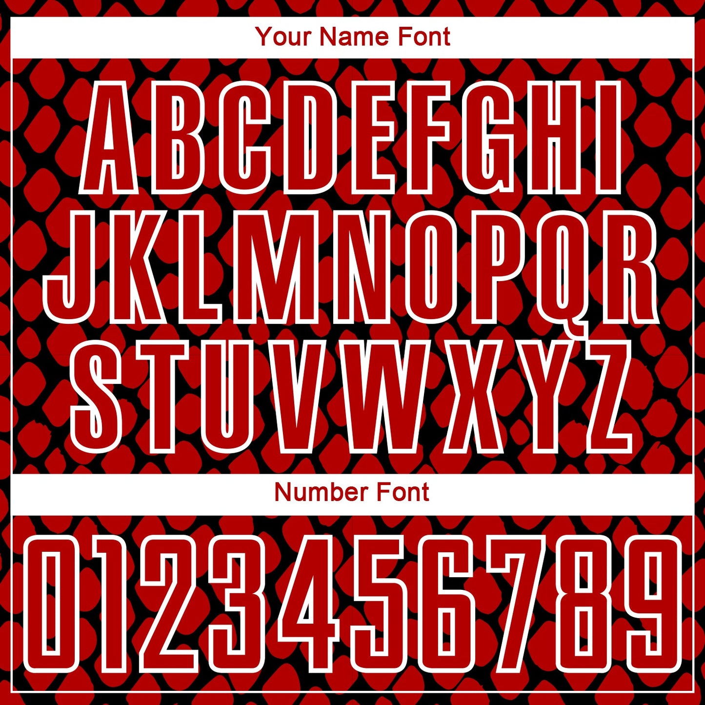 Custom Red Black-White Snake Skin Sublimation Soccer Uniform Jersey Limited