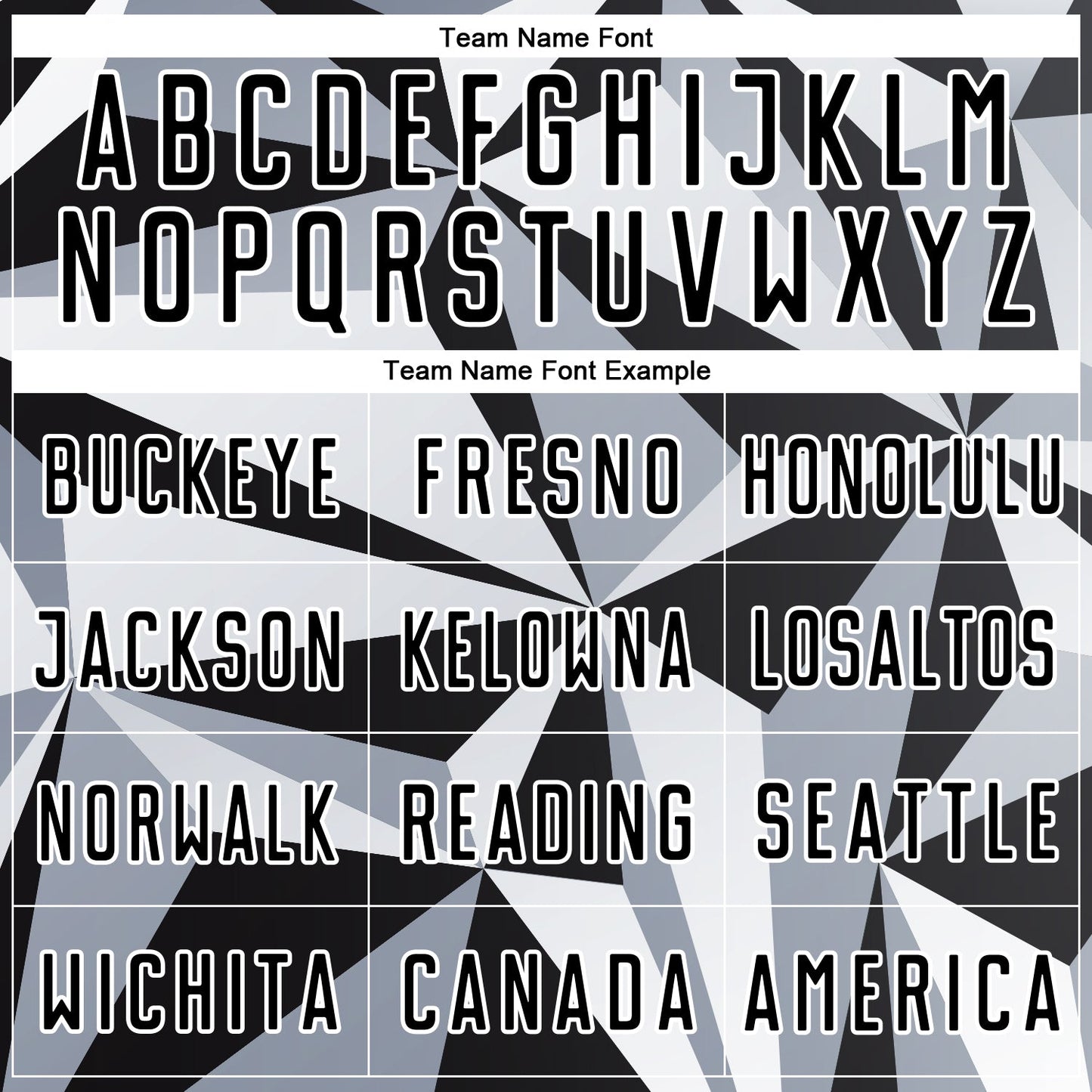 Custom Black White Geometric Pattern Sublimation Soccer Uniform Jersey Limited