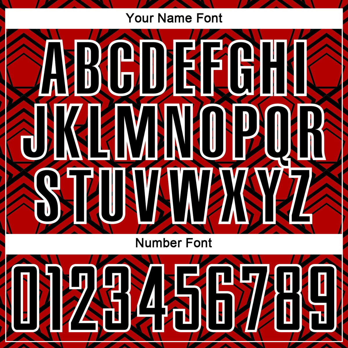 Custom Red Black-White Geometric Pattern Sublimation Soccer Uniform Jersey Limited