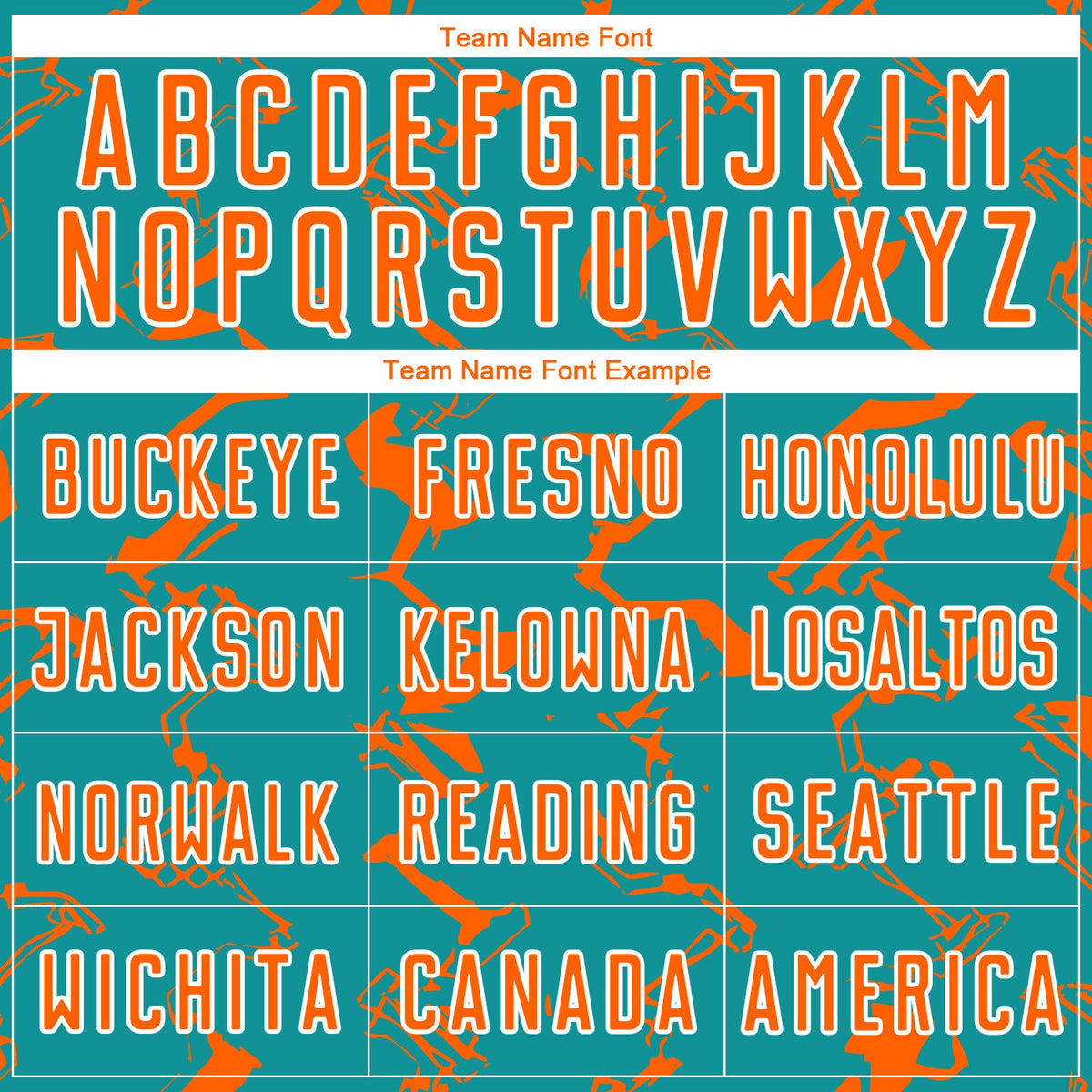 Custom Teal Orange-White Abstract Lines Sublimation Soccer Uniform Jersey Limited