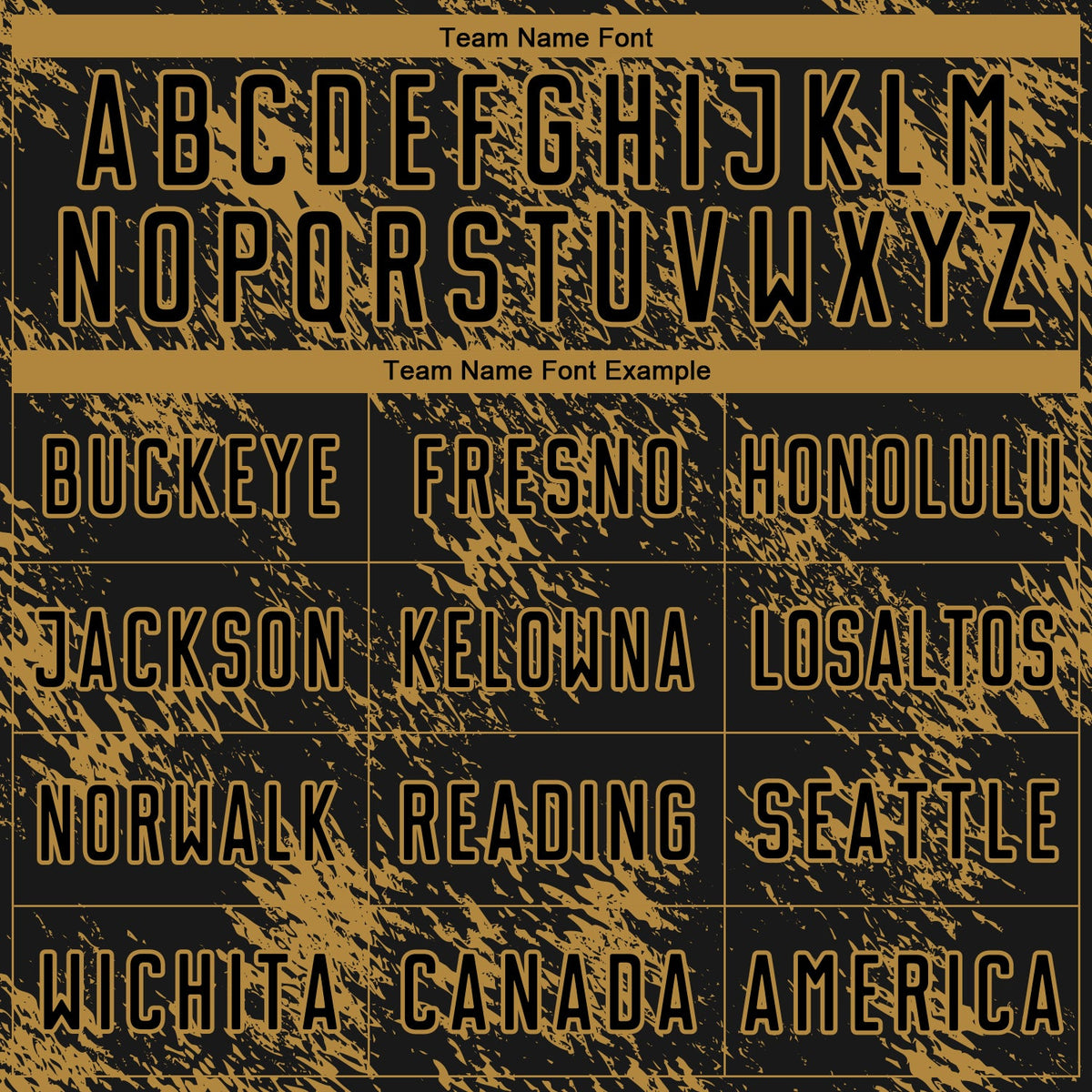 Custom Black Old Gold Abstract Grunge Art Sublimation Soccer Uniform Jersey Limited