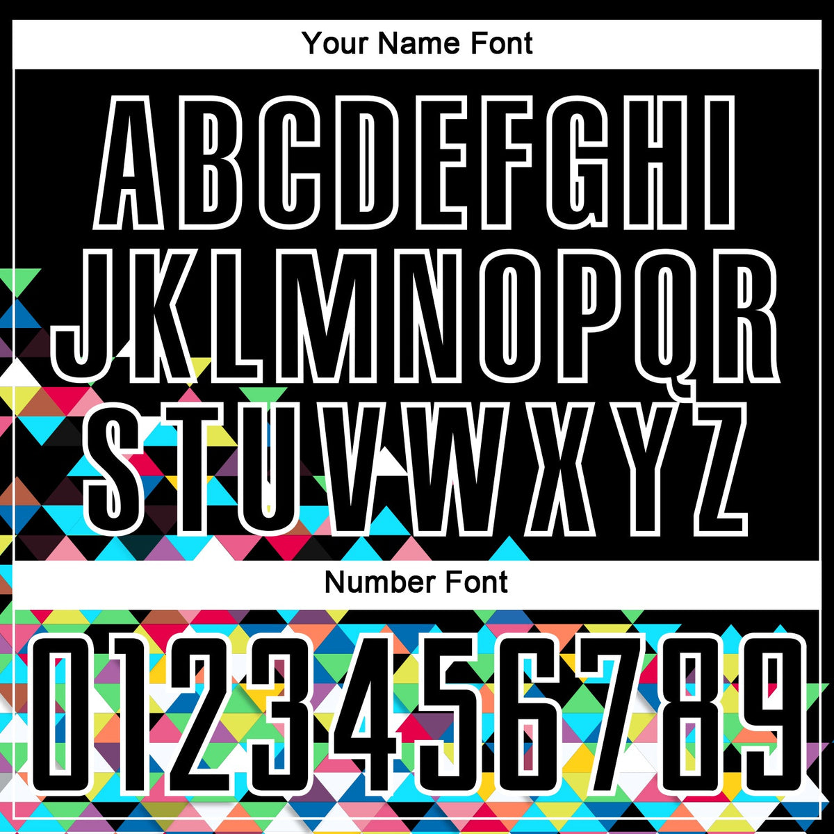 Custom Black White Colorful Geometric Triangle Sublimation Soccer Uniform Jersey Limited