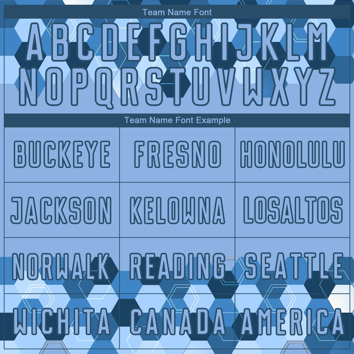 Custom Light Blue Black Geometric Shapes Sublimation Soccer Uniform Jersey Limited