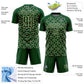 Custom Green City Cream Geometric Shapes Sublimation Soccer Uniform Jersey Limited