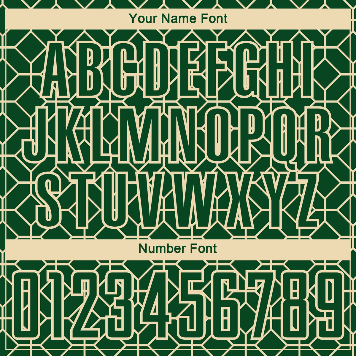 Custom Green City Cream Geometric Shapes Sublimation Soccer Uniform Jersey Limited