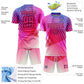 Custom Purple Pink-Black Geometric Shapes Sublimation Soccer Uniform Jersey Limited
