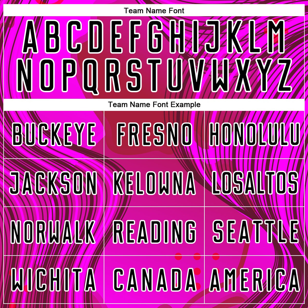 Custom Hot Pink Black-White Waves Sublimation Soccer Uniform Jersey Limited