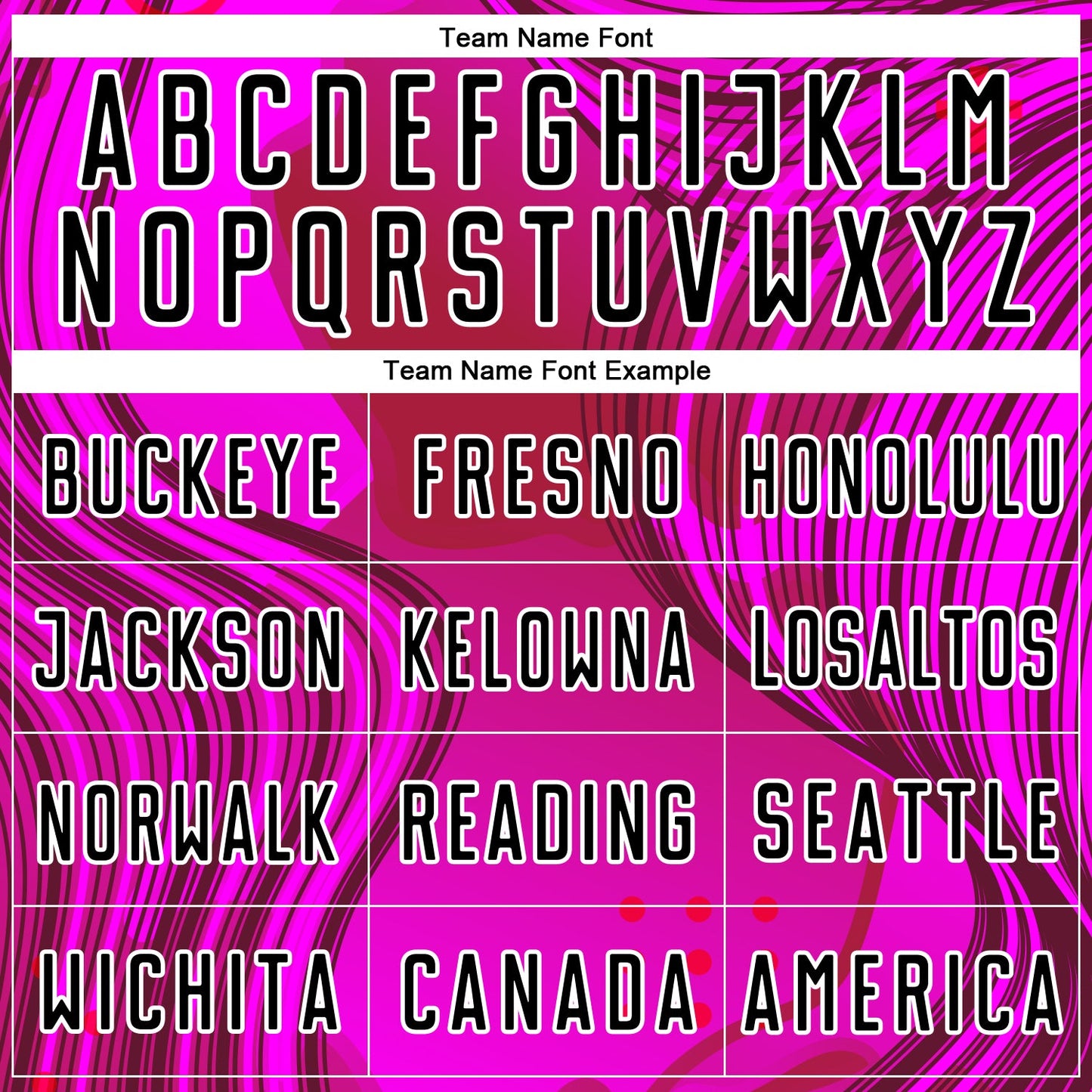 Custom Hot Pink Black-White Waves Sublimation Soccer Uniform Jersey Limited